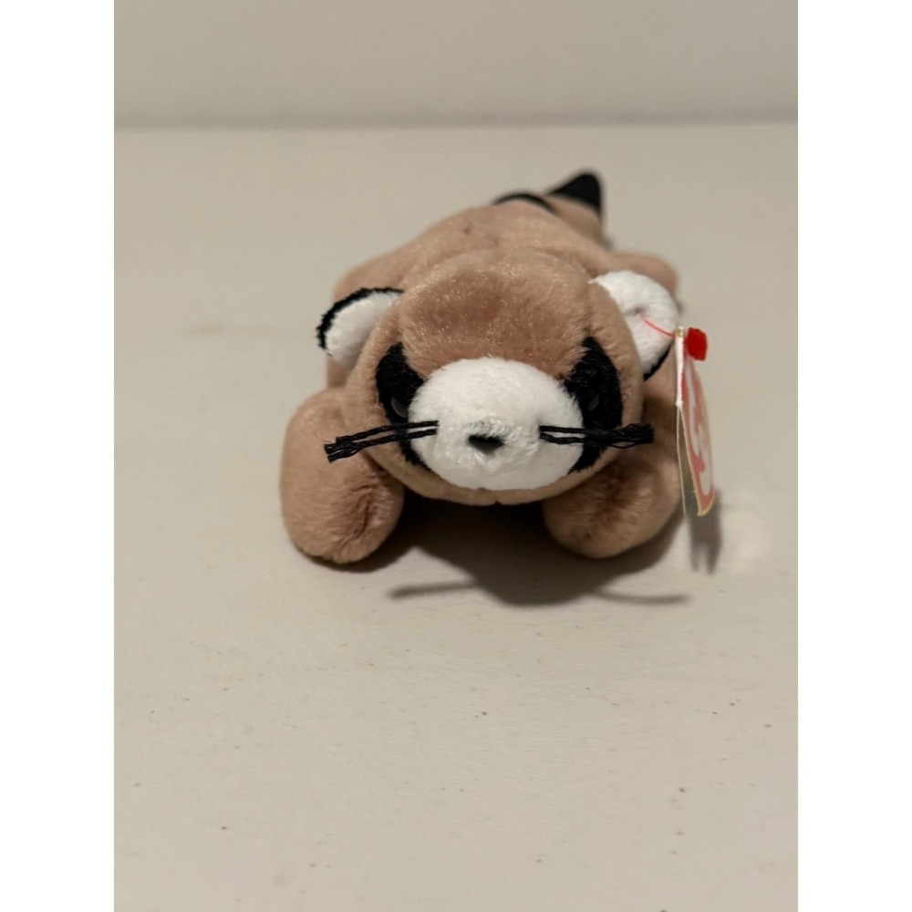 Ty Beanie Baby Ringo Raccoon 1995 Vintage Plush Stuffed Animal Toy Style 4014
